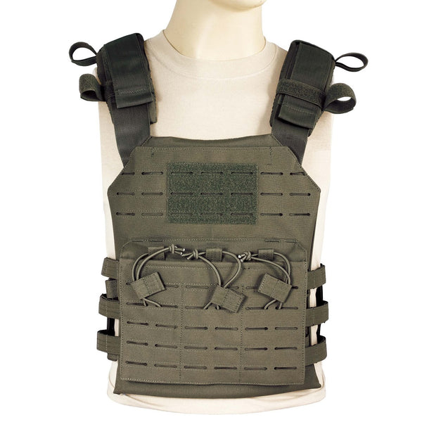 Advanced body armor plate carrier in olive drab