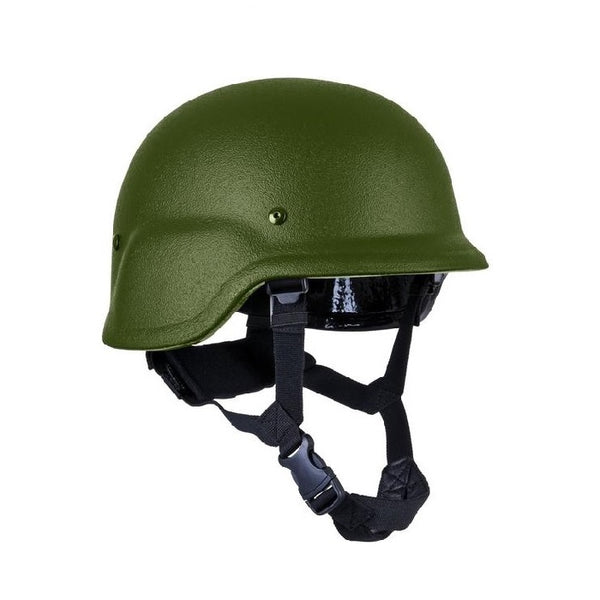 PASGT helmet in OD.  Robust battle proven helmet design NIJ IIIA